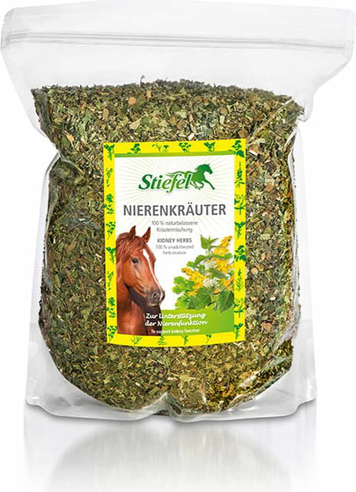 Stiefel Nierenkräuter Kräutermischung für Pferde 800g Tüte