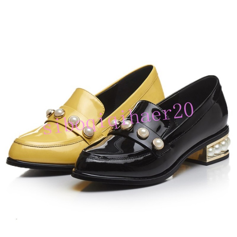 Informal Mujer Mary Janes Decoración Perlas Bombas Tacón Zapatos Tacón Bombas Bajo Charol tirar de 2e807b Informal Mujer Mary Janes Decoración Perlas Bombas Tacón Zapatos Tacón Bombas Bajo Charol tirar de 2e807b