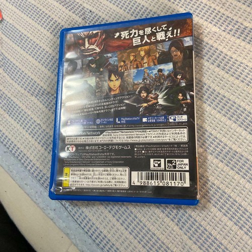 Attack on Titan Shingeki no Kyojin PS Vita Koei Tecmo PlayStation Vita Japan - Picture 2 of 3