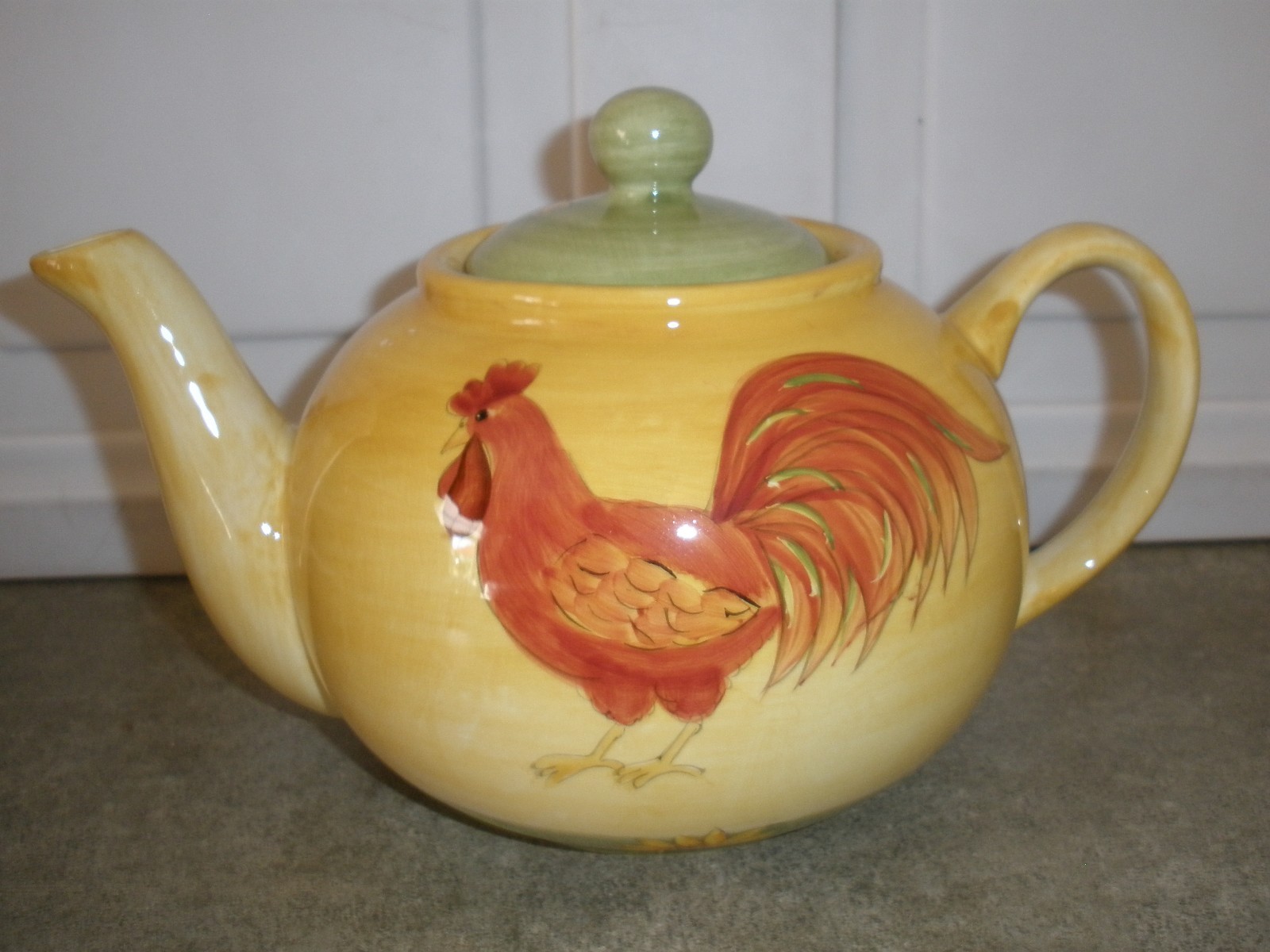 Gates Ware Laurie Gates Rooster Ceramic Teapot eBay
