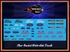 1/24 "Ford" Assorted Emblems Decal SCR-124-0590