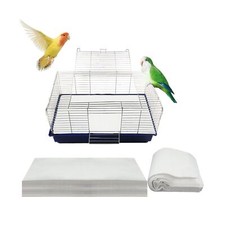 Buryeah 200 Pcs Bird Cage Papers Liner Disposable Non Woven Parrot Bird Pad, ...