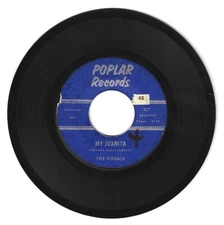 DOO WOP 45 THE VISUALS MY JUANITA ON POPLAR  STRONG VG ORIGINAL