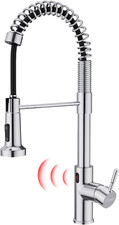 Touchless Chrome Kitchen Faucet with Pull-Down Sprayer and Motion Sensor
