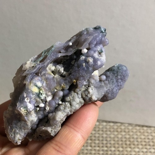 Natural Pueple Grape Agate Chalcedony Crystal Mineral Specimen 102g c0847 - Picture 4 of 9