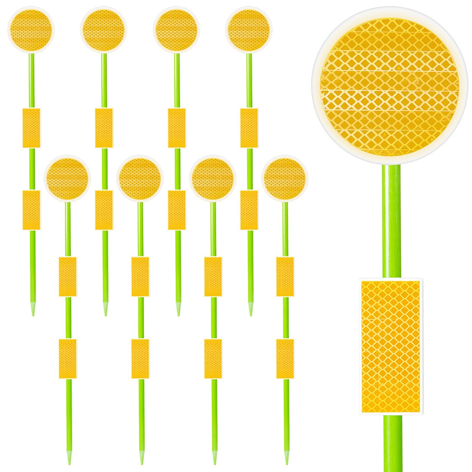 Professional Reflective Driveway Markers for Snow Plow and Driveway Visibility-image