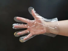 100 /200 /1000 /2000 Count - Clear PE Plastic Gloves Cooking Cleaning Hair Dying