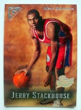 1995-1996 Topps Gallery JERRY STACKHOUSE Rookie PLAYER'S PRIVATE ISSUE Card #39. rookie card picture