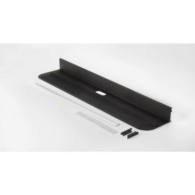 Simple Mount Home Audio 6.125'' X 34'' Black Reversible No Stud Sound Bar Shelf