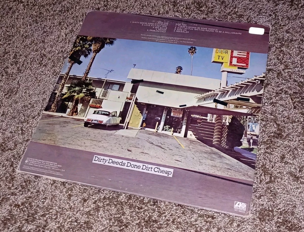 AC/DC Dirty Deeds Done Dirt Cheap Atlantic SD 16033 (1981) W Lyric