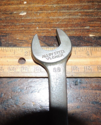 VTG 727 VLCHEK ALLOY STEEL OPEN WRENCH WW2 TOOL Kit GMTK GPW