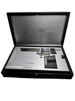 <新品>S.T. Dupont James Bond 007 限定版万年筆 S.T. DUPONT JAMES BOND 007 7 PIECE COLLECTOR PEN & LIGHTER SET NEW
