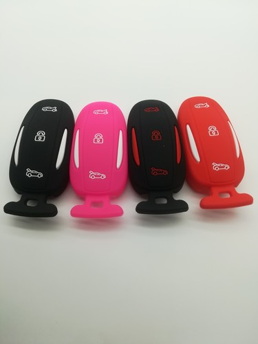 Silicone Fob Remote Key Case Cover for 2017 2018 2019 2020 2023 Tesla Model X - Bild 1 von 21