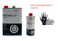 Automotive Urethane Clear Coat Kit 1 Gallon and Fast Activator 4:1 Mixing (DI)