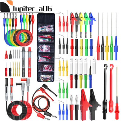 57PCS Multimeter Test Lead Kit Back Probe Set with Alligator Probe Banana Plug