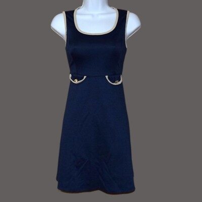 francesca's navy blue dress Francesca’s Collection Bird Cage Label Women's Sz S w Stretch US Size:22