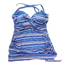 Liz Lange Maternity SWIMSUIT Tankini Top Multicolor Print Size Small