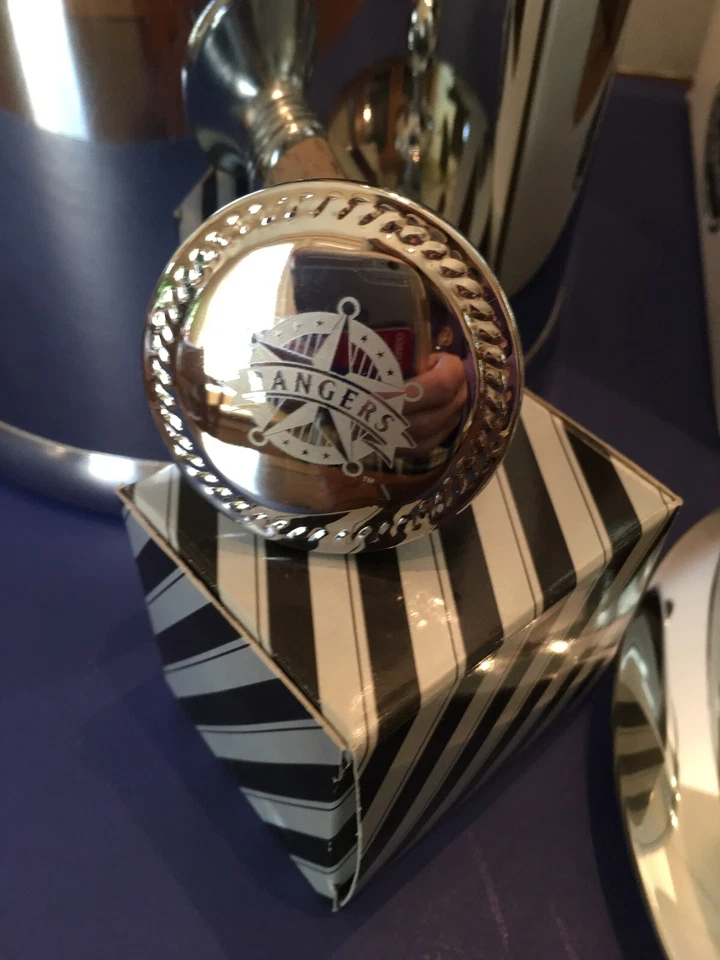 De colección Kraftware Nuevo Texas Rangers Cromo Champán Cubo de Hielo MLB Serie Mundial Foto 4 de 4