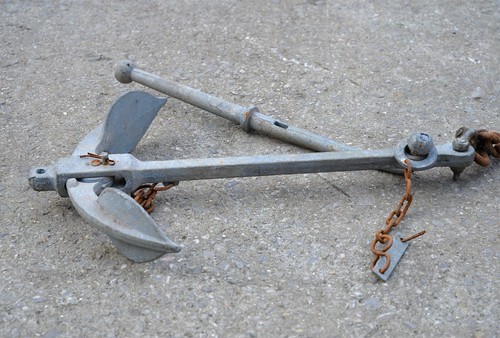 old boat anchor fisherman folding - 52 cm - 4.8 kg - FREE POSTAGE - Picture 2 of 8