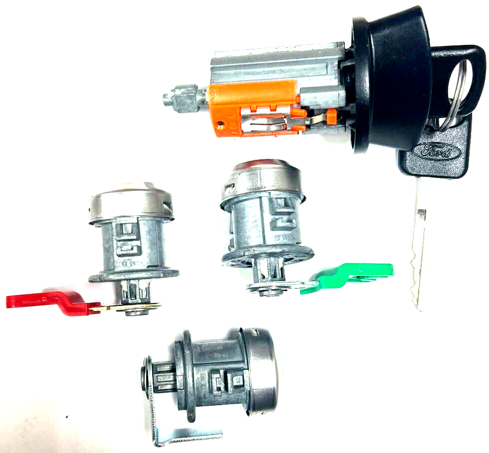 NEW FORD IGNITION SWITCH LOCK CYLINDER WITH 2 FORD OEM LOGO NON - Foto 3