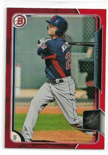 2015 Bowman Tyler Naquin BP89 Red Paper Parallel #'d /5 - Picture 1 of 1