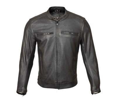 RKSPORTS Style 962 Herren schwarz Leder Motorrad Motorrad Jacke mit Rüstung