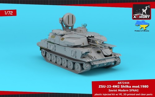 ZSU-23-4M/M3/M2 "Shilka" Soviet AA SPG Armory Models AR72444 Scale model 1:72 - Picture 7 of 17