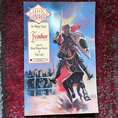 Classics Illustrated 25 Ivanhoe by Sir Walter Scott and First Publishing 1991