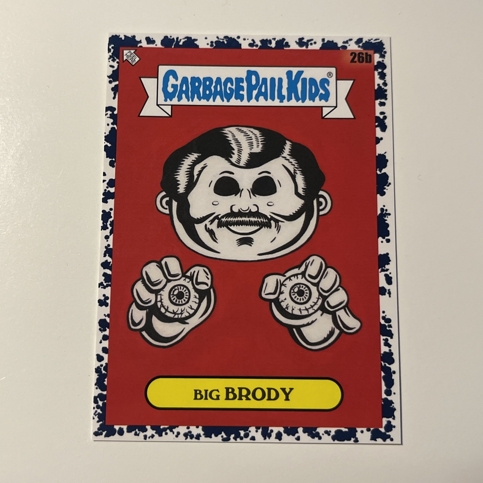 2022 Topps Garbage Pail Kids Book Worms Black #26b Big Brody front