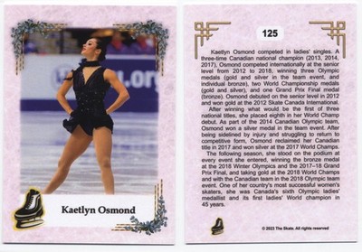 2023 The Skate Women #125 Kaetlyn Osmond figure skating champ
