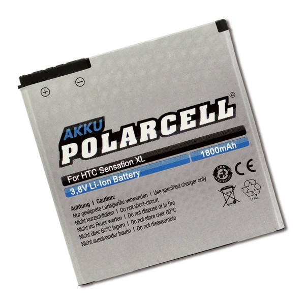 Polarcell Htc 35H00164-00M 35H00164-03M 35H00170-00M Power-Akku Batterie Accu-image