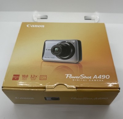 BRAND NEW in Box Canon PowerShot A490 10.0MP Digital Camera 3.3x Optical Zoom