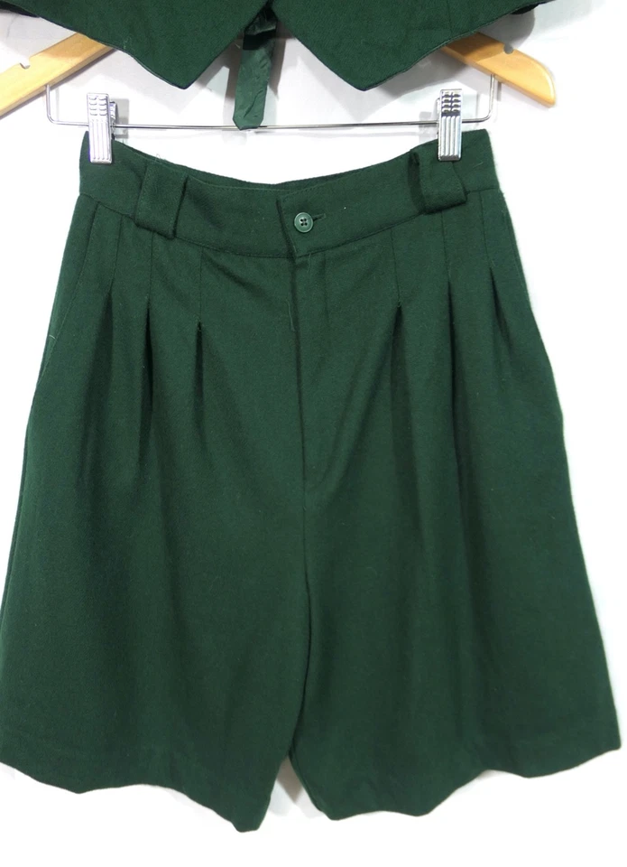 Conjunto Chaleco Corto Ivy League Preppy Vintage Lana Verde Savannah Casual Esquina M 8 Foto 3 de 4