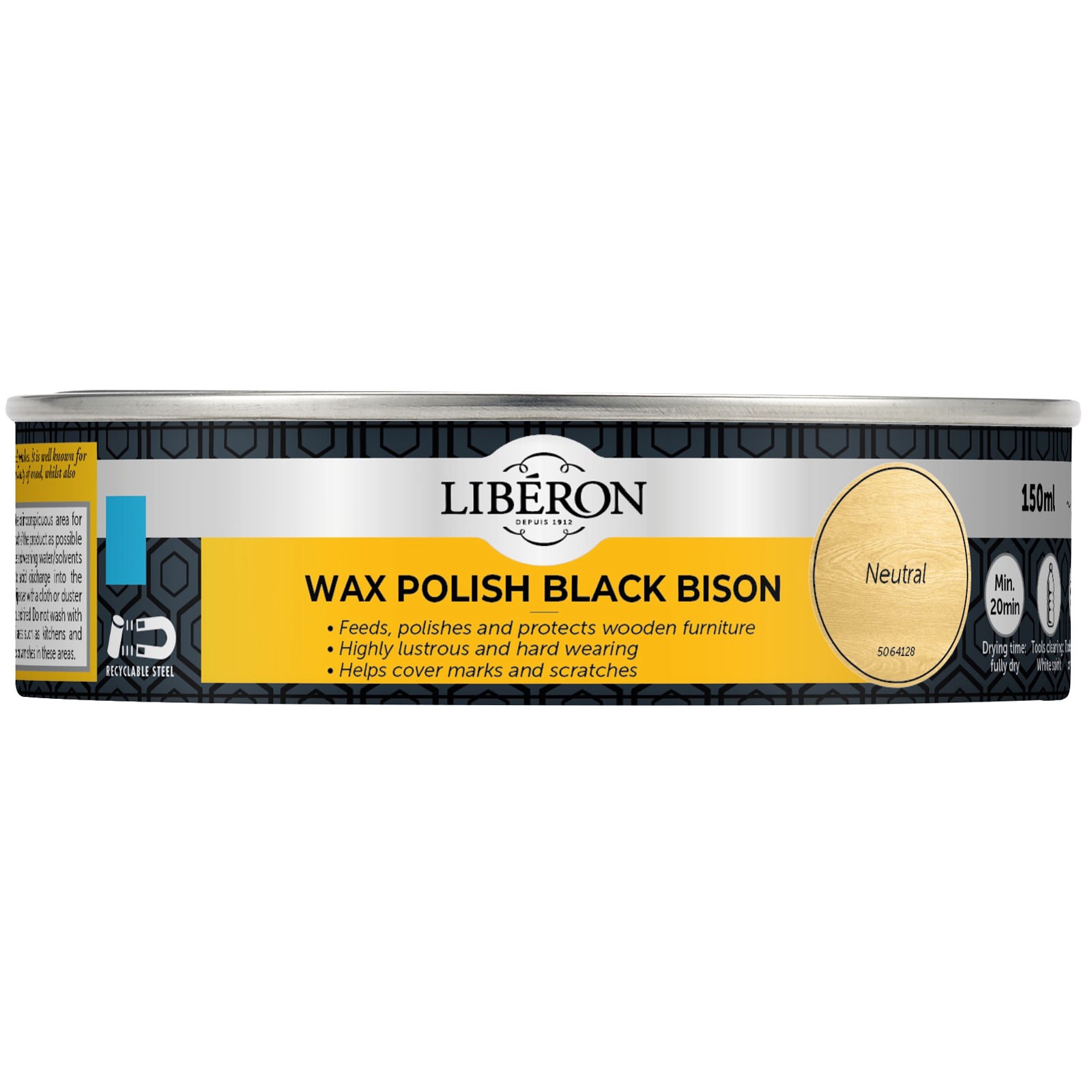 Liberon Black Bison Wax Paste Neutral 150ml
