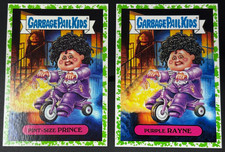 2018 Garbage Pail Kids Pint Size Prince 1A & Purple Rayne 1B GREEN Border PRINCE