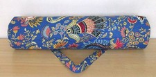 Blue Crown Yoga Mat Carrier Bag Hippie Mandala Cotton Bag With Shoulder Strap US