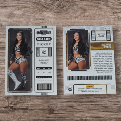 2023 Panini Chronicles Contender WWE Roxanne Perez ~ #112 SILVER Seasonn Ticket