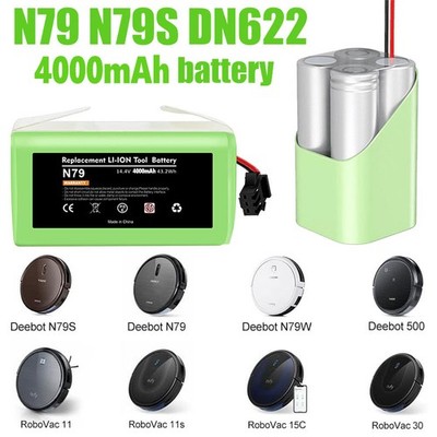 4000mAh Akku für Ecovacs Deebot N79 N79S DN622 Tesvor X500 IKHOS S14 14.4V 4AH