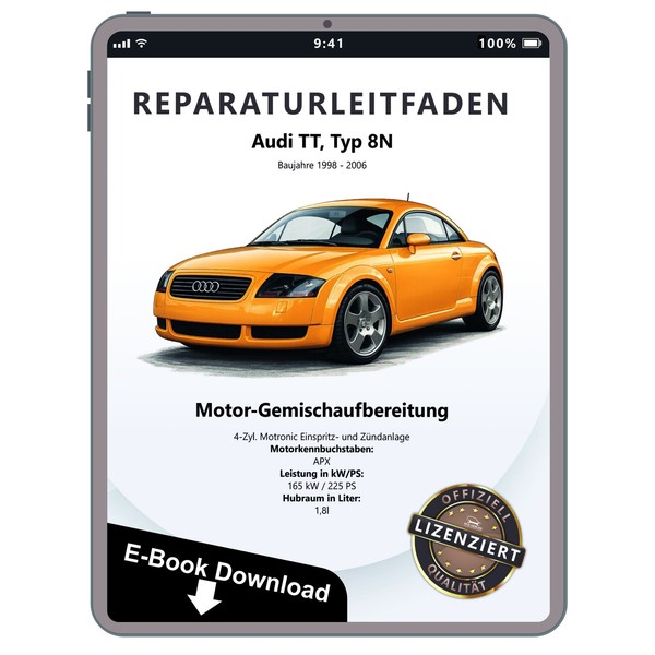 Audi Tt 8N 1998-2006 Motronic Einspritz ZüNdanlage 225 Ps Reparaturanleitung Pdf-image
