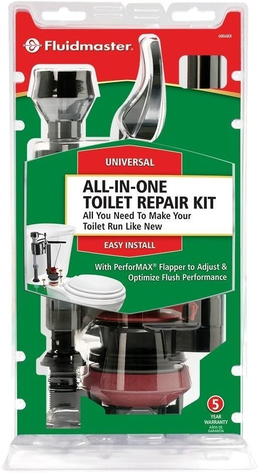 400AKR Universal All in One Toilet Repair Kit for 2-Inch Flush Valves, Easy I...