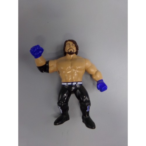 WWE Retro AJ Styles Action Figure Toy Blue Gloves ...