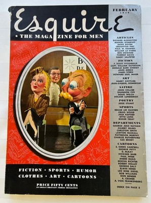Esquire Magazine February 1940 - Vintage Magazine - Good Condition