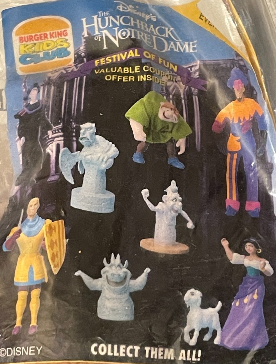 Hunchback of Notre Dame 1996 Burger King Kids Meal Toys NEW or