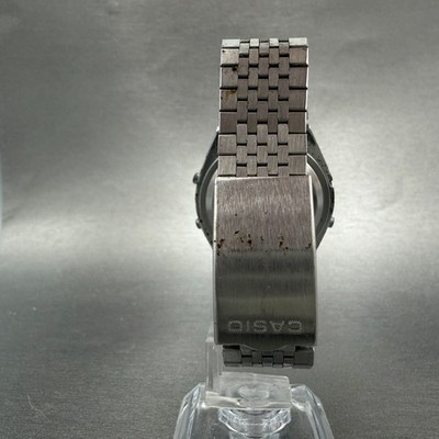 Casio AA-84 103 Watch Men 36mm Digital Silver Tone Alarm Chrono