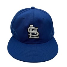 Premium Snapback Baseball Cap Unisex 7 5/8 Royal Blue STL Embroidered Flat Brim