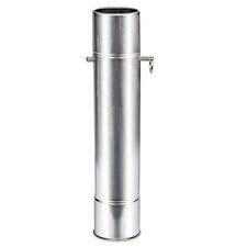 SoloWilder 2.36 inch Stove Pipe with Damper Thickened Heat-resistant silver