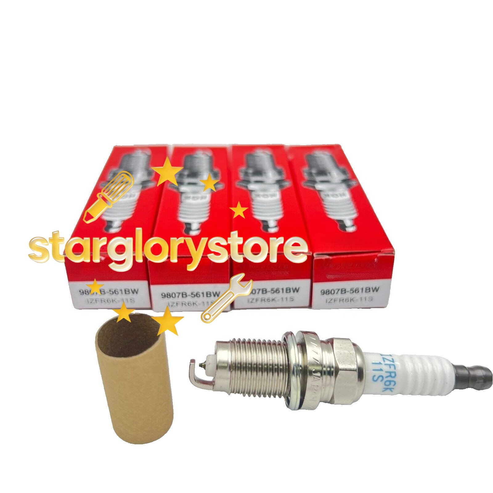 NEW NGK Set of 4 Laser Iridium Spark Plugs FIT FOR Civic 1.8L L4 2006-2011