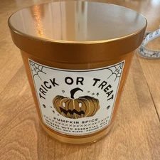 Leoben Co. Trick Or Treat Pumpkin Spice Scented Candle Halloween 9 oz NEW