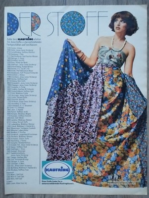 ORIG REKLAME WERBUNG  1975  KAUFRING  Der Stoff