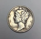 1939 D Dime Mercury Silver 10C Coin